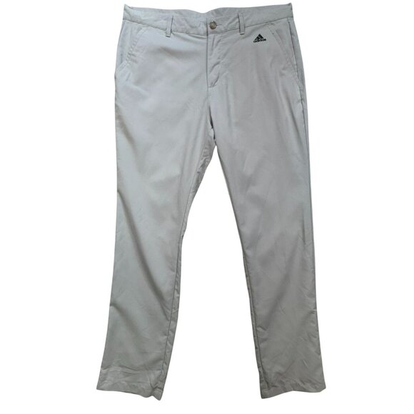 Adidas Mens Golf Pants Light Gray 35x34 Polyester Blend - Picture 1 of 10